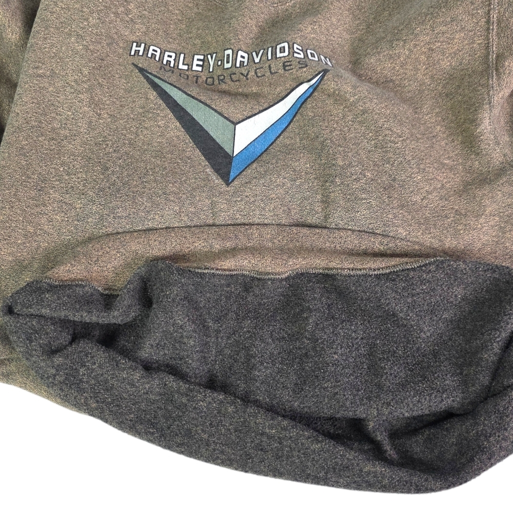 Harley-Davidson Vintage 1997 Brownish Salt N Pepper Crewneck Sweatshirt XL - Picture 7 of 10